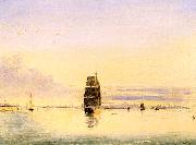 Clement Drew Boston Harbor at Sunset china oil painting reproduction